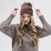 COUVER Unisex Knit Cuff 12 inch Beanie, Heather Brown, 1 Piece view 2
