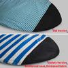 UCEDER Surfboard Sock Cover,Lightweight Stretch Board Bag for Sun Protection,Foldable Surfboard Sock Sleeve Perfect for Travel and Transportation(Blue and White, 6'10'') view 3