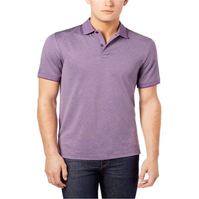 32 DEGREES Mens Mesh Rugby Polo Shirt, Purple, Medium