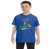 ALLNTRENDS Kids Youth T Shirt Hello 1st Grade Back to School Tee Cute Pencil (XL, Royal Blue)