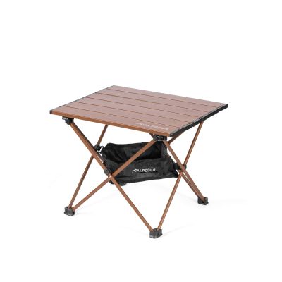 Alpcour Portable Camping Table Lightweight, Compact Folding Side Table in a Bag with Aluminum Top & Heavy Duty Hinge for Easy Travel & Storage Great for Outdoor BBQ, Backpacking, Tailgate & More