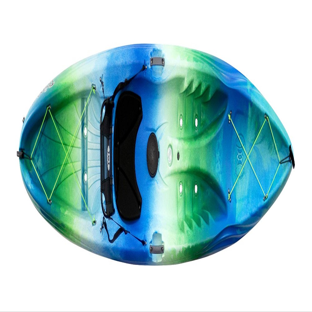 Perception Tribe 11.5 | Sit on Top Kayak for All-Around Fun | Large Rear Storage with Tie Downs | 11' 5" | Dj vu