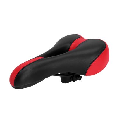 Bike Seat Soft Comfortable Replacement Bicycle Saddle for Adult Kids Mountain Bikes (Red)