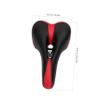 Bike Seat Soft Comfortable Replacement Bicycle Saddle for Adult Kids Mountain Bikes (Red) view 2
