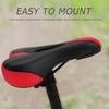 Bike Seat Soft Comfortable Replacement Bicycle Saddle for Adult Kids Mountain Bikes (Red) view 3
