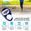 iGANK Simple Walking Pedometer 3D Step Counter for Men Women Kids (Blue) view 2