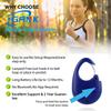 iGANK Simple Walking Pedometer 3D Step Counter for Men Women Kids (Blue) view 3