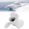 Acouto Outboard Motor Prfor Opeller 11 1/8 x13-G 3 Blades Aluminum Marine Boat Prfor Opellers Outboard Motor Prfor Opeller for view 2