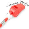 Whistle, Red Emergency Whistle with Lanyard, 2PCS Super Loud Plastic Whistles Perfect for Self-Defense, Lifeguard and Emergencies view 4