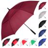 MRTLLOA Automatic Open Golf Umbrella, Extra-Large Oversized Double Canopy Vented Windproof Waterproof Stick Rain Golf Umbrellas for Men and Women (Burgundy/68 in) view 1