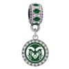 Final Touch Gifts Colorado State University Crystal Charm view 1