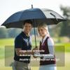 MRTLLOA Extra Large Black Golf Umbrella, 54/62/68/72 Inch Automatic Open, Oversize Double Canopy Vented Windproof Waterproof Sports Stick Umbrellas for Rain(62 Inch Black) view 2