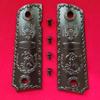1911 Pistol Grips Full Size Government Mexican Eagle 1911 Metal Grips Black view 1