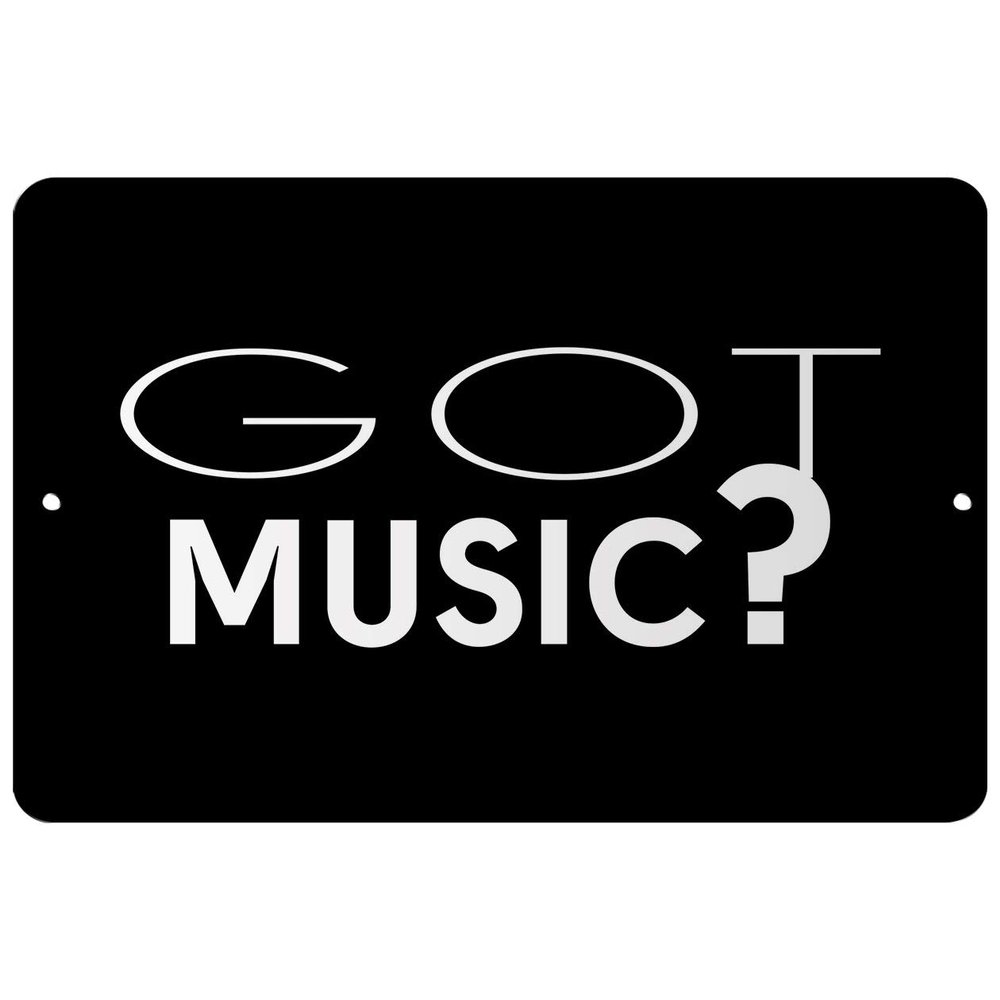 Makoroni - GOT Music - Street Sign 12"x18" Aluminum, Des n14