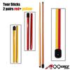 2Pairs A99 Golf Alignment Tour Sticks Swing Tour Training Aid Practice Rods Trainer Rod Red & Yellow view 2