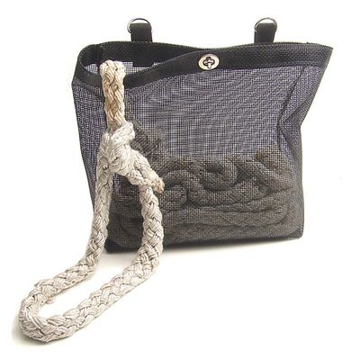 Rope Bag, Heavy Duty Mesh, Great for Boats or Shore Lines (Green, 10" X 10" X 3")