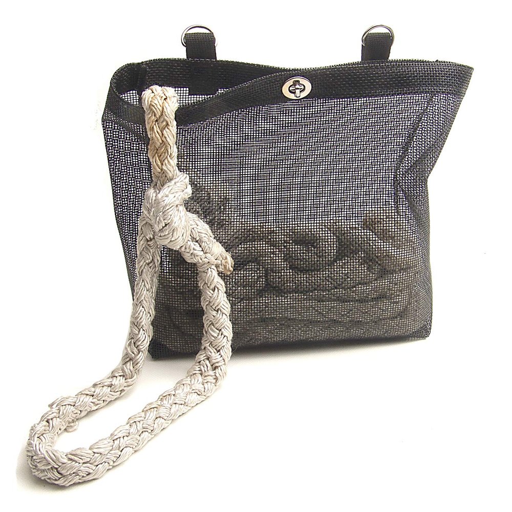 Rope Bag, Heavy Duty Mesh, Great for Boats or Shore Lines (Green, 10" X 10" X 3")