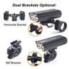 Bike Headlights T6 High-Gloss USB Charging Riding Lights Mountain Bike Lights Waterproof Bright Light Charging Warning Light view 2