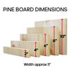 AAMA Martial Arts Taekwondo Karate Pine Wood Breaking Board Bundle - Assorted Size & Thickness - 8 x 11 x 3/8" (50pcs/Bundle) view 3