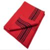 Farm Blue Wool Blanket Military Style - Thick & Lightweight Army Camping Blankets 80" x 62" - Large Camp Survival Blankets for Car, Hiking, Backpacking & Outdoor Festivals (Red with Navy Stripes) view 2