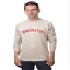Daxton Washington Sweatshirt Athletic Fit Pullover Crewneck French Terry Fabric, Oat Sweatshirt Red Letters, L view 1