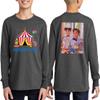 TEEAMORE Custom Youth Long Sleeve Shirt Add Your Own Image Photo Design Personalized Text Dark Grey Heather view 2
