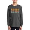 TEEAMORE Custom Youth Long Sleeve Shirt Add Your Own Image Photo Design Personalized Text Dark Grey Heather view 4