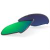 BLAZERBUCK Polycarbonate Polarized Replacement Lenses & Sock Kit for Oakley Flak Jacket OO9008/Flak Jacket Asian Fit - Emerald Green AR Coated view 2