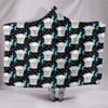 Maltese Dog Pattern Print Hooded Blanket view 1