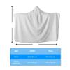 Maltese Dog Pattern Print Hooded Blanket view 4
