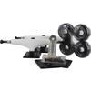 Essentials White Black Trucks with 53mm Black Wheels, Bearings & Hardware Kit - 5.5" Hanger 8.25" Axle (Set of 2) view 1