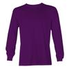 Haase Unlimited Blue Line American Flag - Police Support Unisex Long Sleeve Shirt (Purple - Back Print, X-Large) view 2