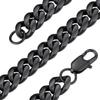 GoldChic 10mm Chunky Miami Chain Necklace, Black Plated Cuban Link For Men & Women, 316L Stainless Steel Jewelry 28 inches view 1