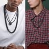GoldChic 10mm Chunky Miami Chain Necklace, Black Plated Cuban Link For Men & Women, 316L Stainless Steel Jewelry 28 inches view 2
