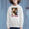 TEEAMORE Custom Youth Crewneck Sweatshirt Add Your Own Image Design Text Front Back Side White view 2