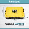 Cal Coast Fishing Battle Box Terminal Tackle Box - Fishing Organizer Box with Dividers, Dry Box Fishing Gear and Equipment - Fishing Lure Plastic Storage Box, Waterproof Containers, Bass Fishing Gear view 2