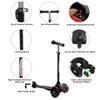 ChromeWheels Scooter for Kids, Deluxe 4 Adjustable Height 3 Wheels Glider with Kick, Lean to Steer with LED Flashing Light, Black view 4