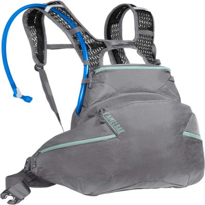 CamelBak Womens Solstice LR 10 Bike Hydration Pack Lumbar Reservoir Gunmetal/Blue Haze, 100oz