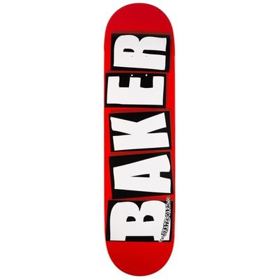 Baker Skateboards Brand Logo Red/White Skateboard Deck - 8.12" x 31.5"