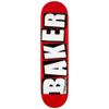 Baker Skateboards Brand Logo Red/White Skateboard Deck - 8.12" x 31.5" view 1