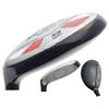 Left Handed Majek Golf +1 inch Over Big & Tall Senior Men's #9 Hybrid Senior Flex New Utility A Flex Club (Tall 6'0"+ / +1" Over) with Midsize Black Pro Velvet Grip view 1