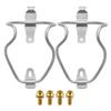 Yaruijia Titanium Alloy Bicycle Water Bottle Cages Lightweight Mountain Bike Cup Holder with M5x12mm Ti Bolt Pack of 2 (Golden Bolt) view 1