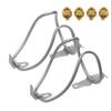 Yaruijia Titanium Alloy Bicycle Water Bottle Cages Lightweight Mountain Bike Cup Holder with M5x12mm Ti Bolt Pack of 2 (Golden Bolt) view 2