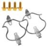 Yaruijia Titanium Alloy Bicycle Water Bottle Cages Lightweight Mountain Bike Cup Holder with M5x12mm Ti Bolt Pack of 2 (Golden Bolt) view 3