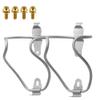Yaruijia Titanium Alloy Bicycle Water Bottle Cages Lightweight Mountain Bike Cup Holder with M5x12mm Ti Bolt Pack of 2 (Golden Bolt) view 4