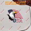 Bald Eagle USA American Flag Decal Sticker Car Vinyl Reflective Glossy Pick Size (Reflective, 4'' x 3.2" (10.2cm x 8.1cm)) view 1