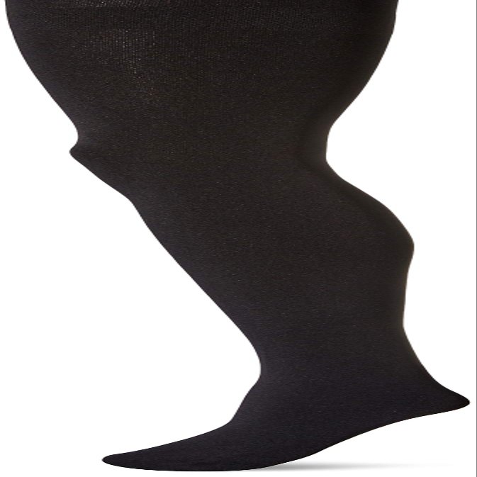 Berkshire womens The Easy on Fleece Plush Lined Tights, Black, 1X-2X US