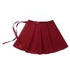 Alvivi Children's Girls Chiffon Ballet Dance Wrap Around Skirt Kids Sports Skate Leotards Tutu Skirts Burgundy 4-6 view 2