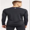 Solbari UPF 50+ Men's Sun Protection Long Sleeve Rashguard Aqua Sport Collection - Medium - Black - UV Protection, Sun Protective view 2