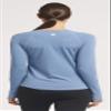 Solbari UPF 50+ Women's Sun Protection Long Sleeve Rashguard Aqua Sport Collection - X-Large - Dusk Blue - UV Protection, Sun Protective view 4